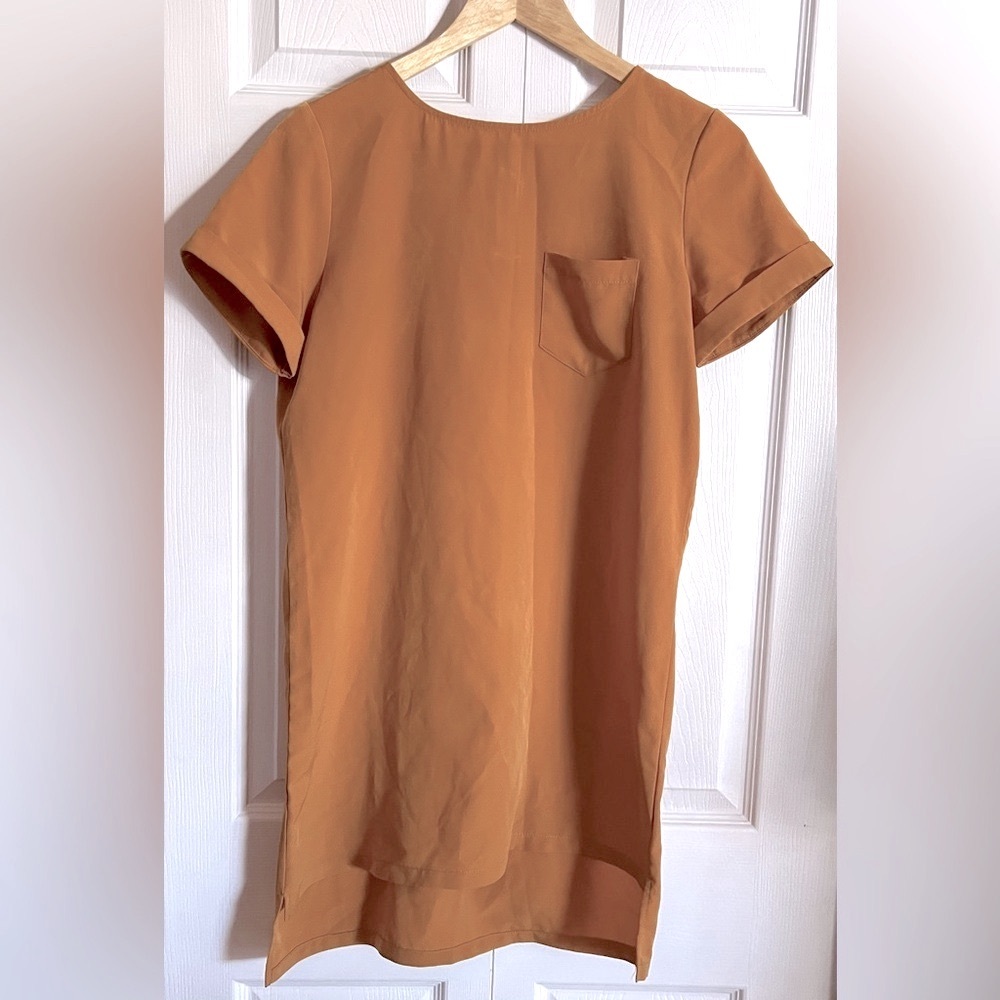 Simmons Twik Burnt Orange Short Sleeve Dress